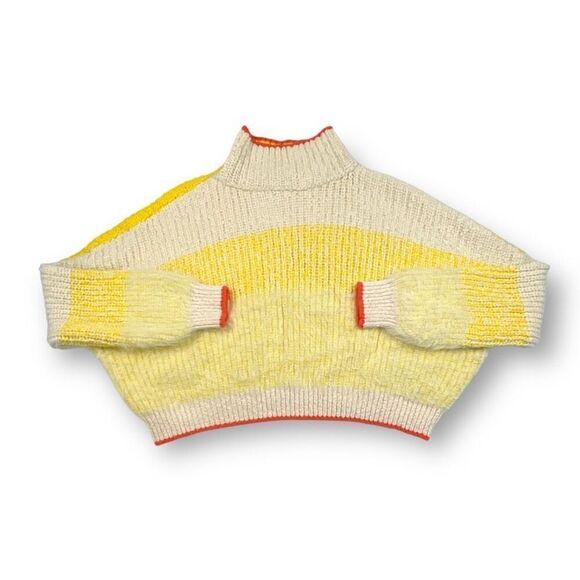 Free People Sunbrite Oversized Striped Sweater Size Medium - Picture 4 of 7